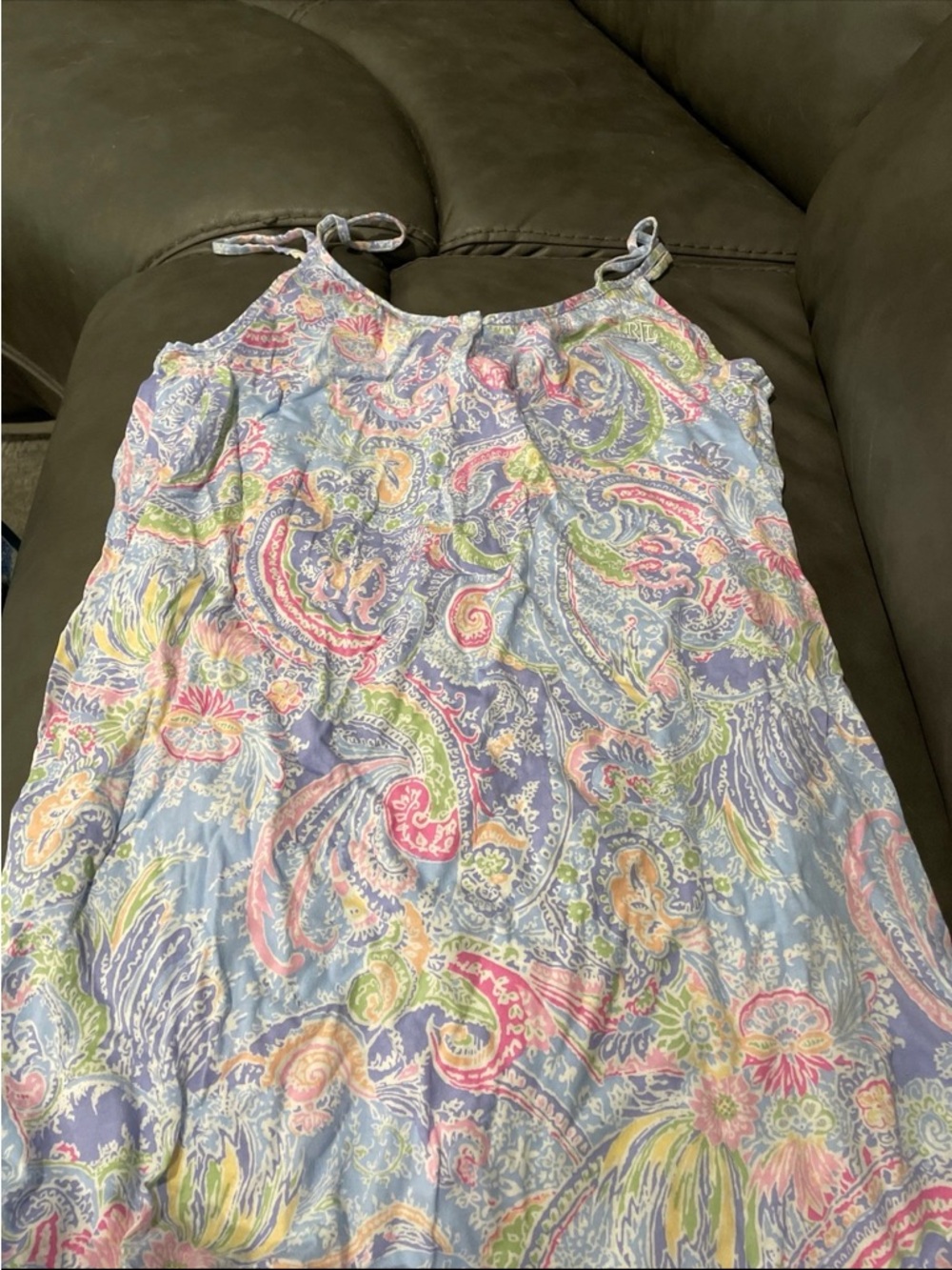 Ralph Lauren Pastel Paisley Chemise Nightgown (S)